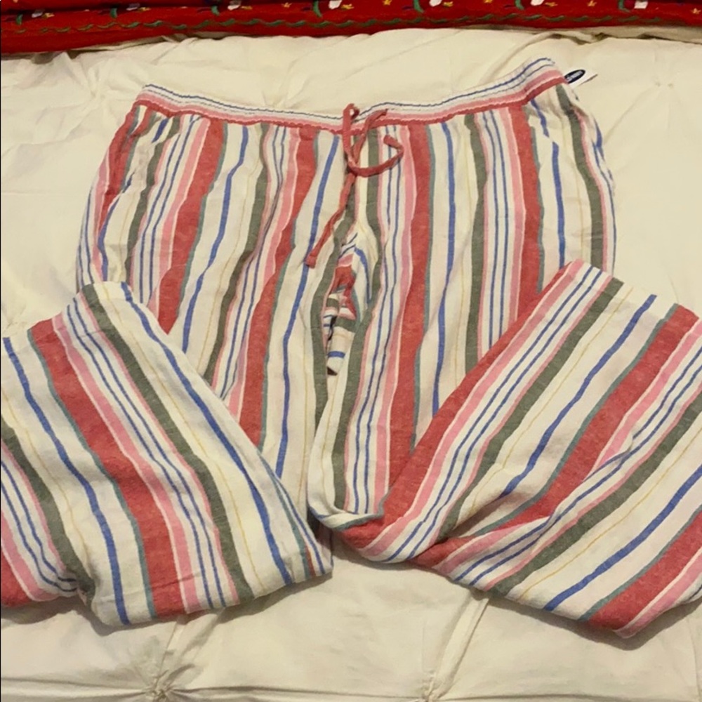 Stripped Linen Pants